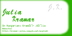 julia kramar business card